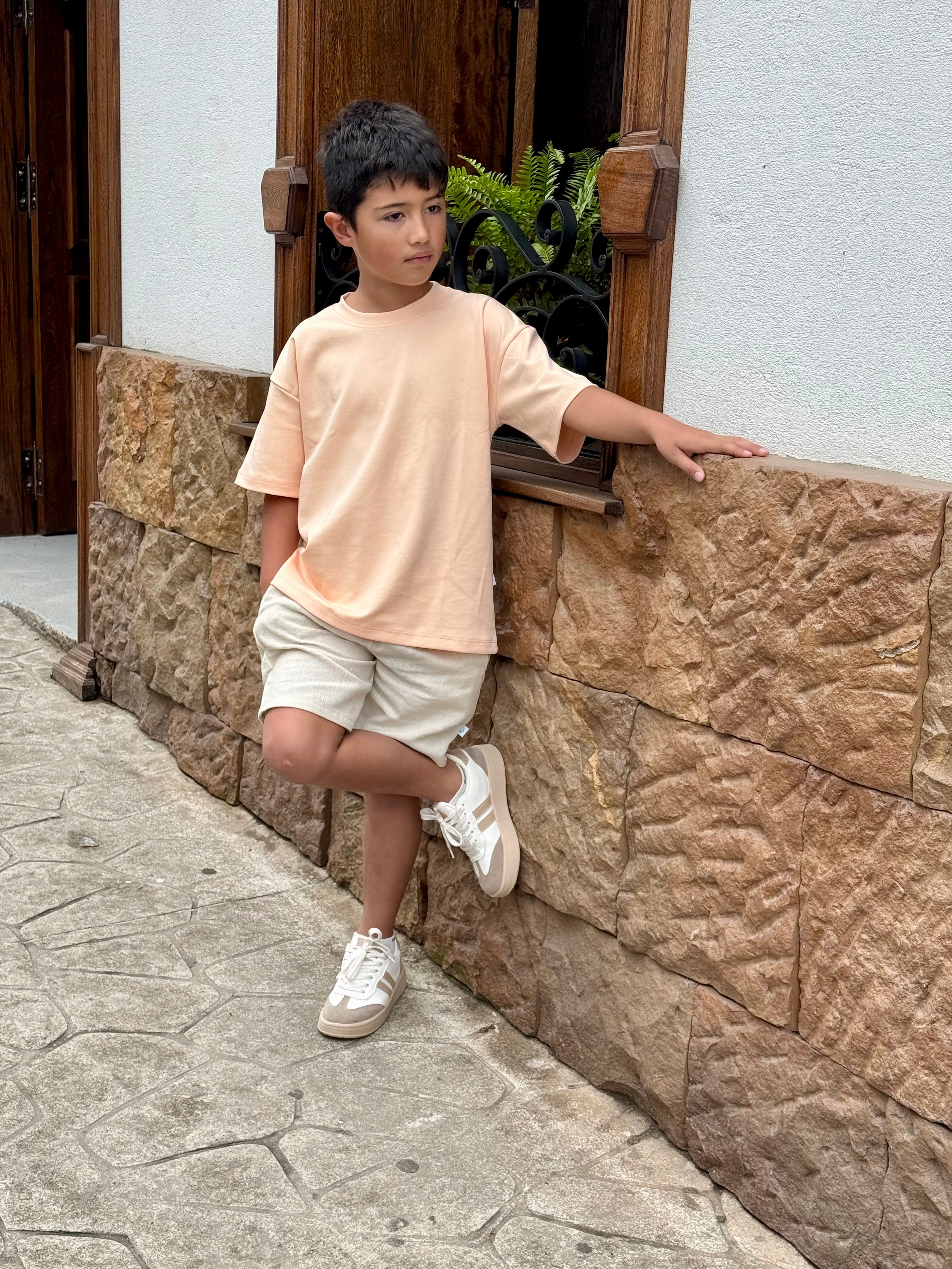 Camiseta oversize para niño y niña