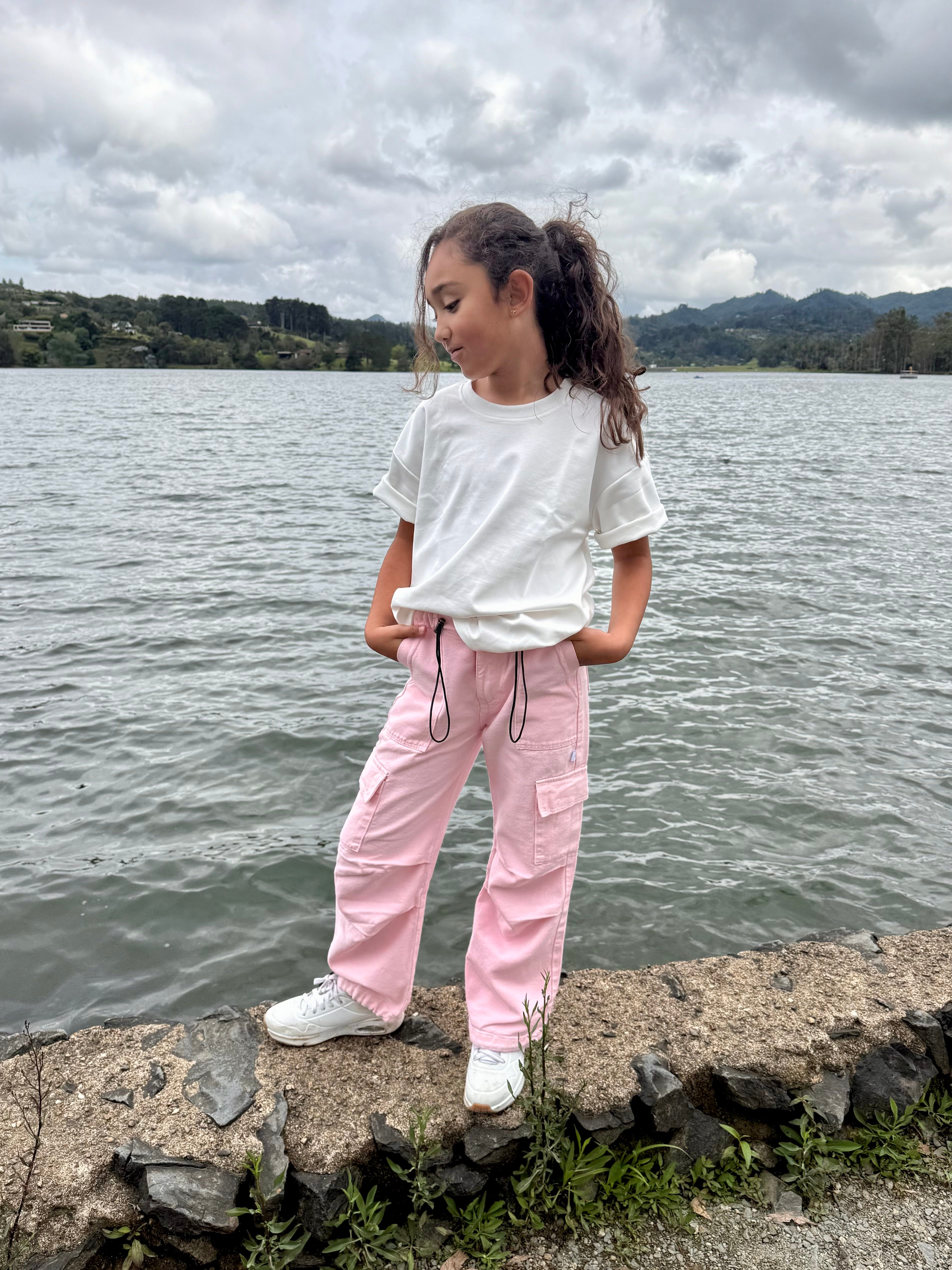 Pantalón cargo niña