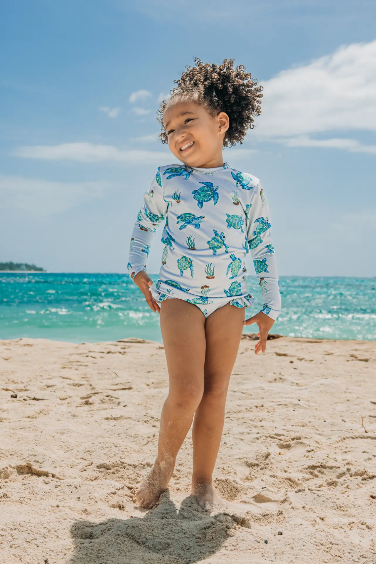 Vestido de baño de 2 piezas para Niña con protección UV