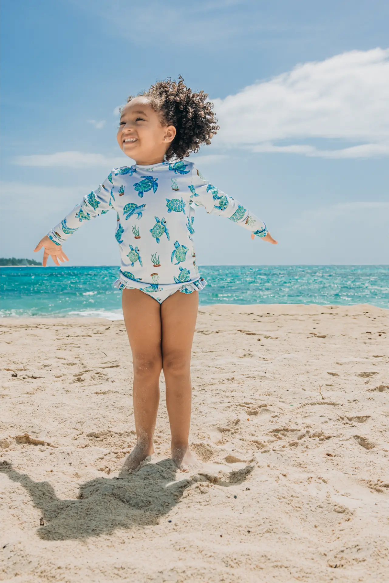 Vestido de baño de 2 piezas para Niña con protección UV