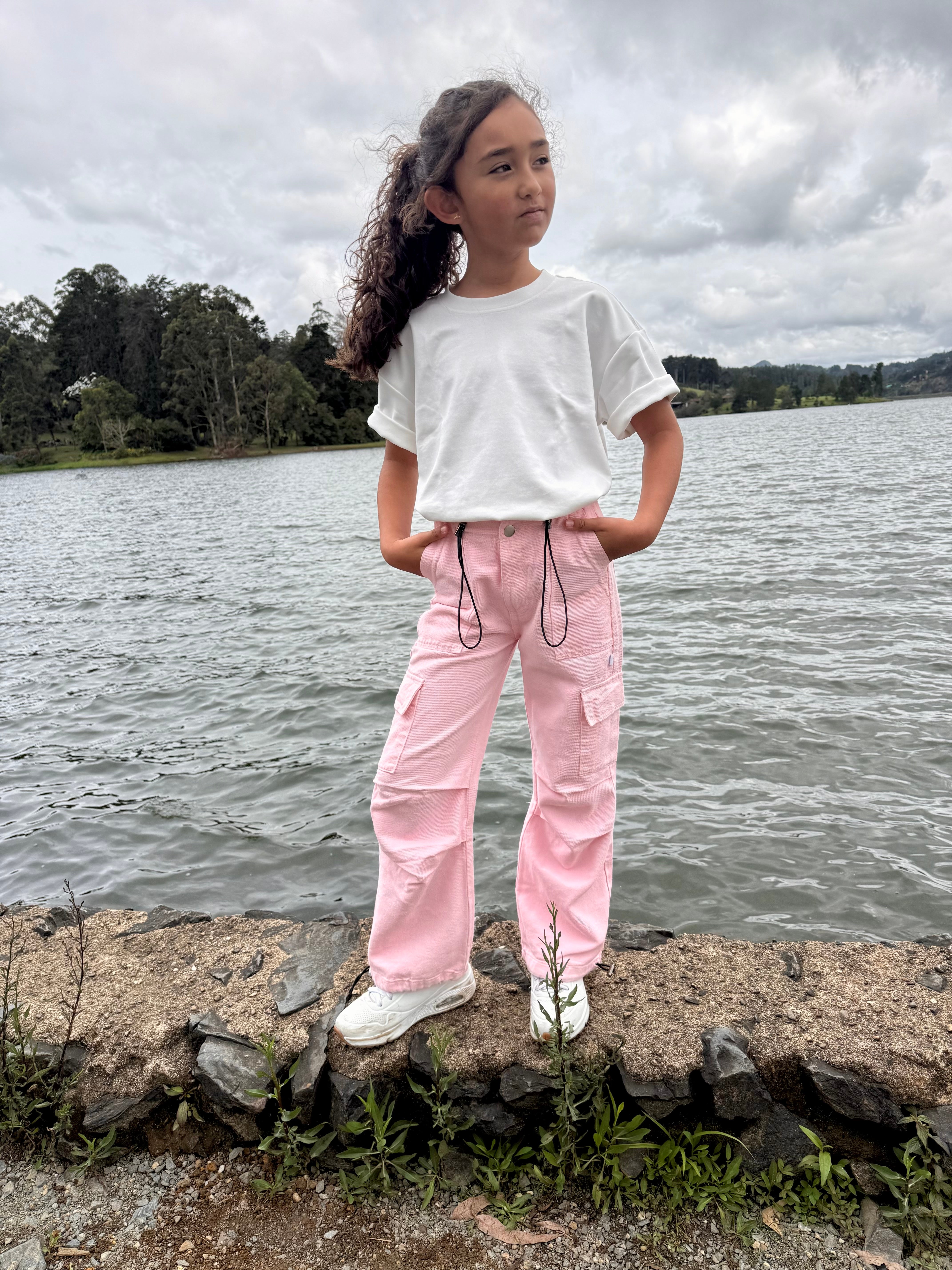Pantalón cargo niña