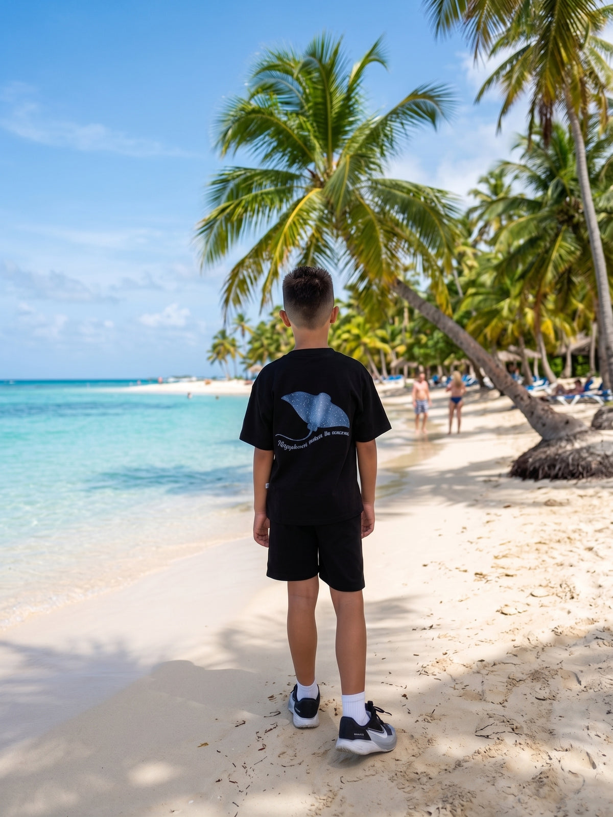 Camiseta estampada oversize para niño y niña