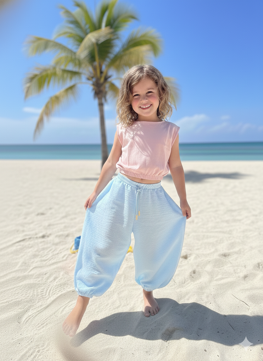 Pantalón bombacho para niña