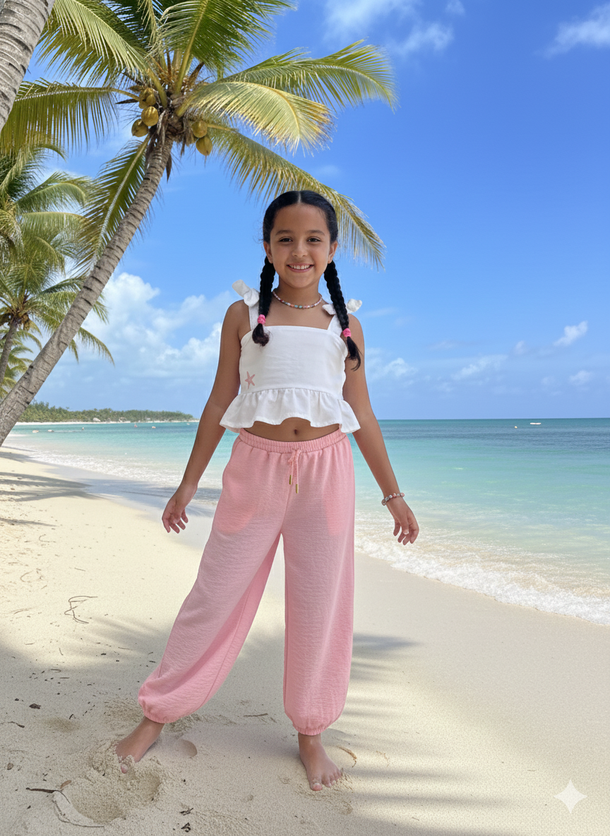 Pantalón bombacho para niña