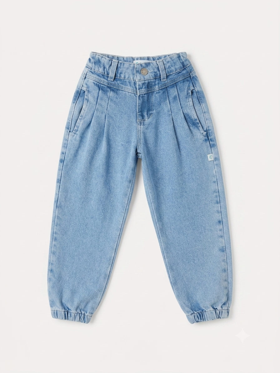 Jean cargo tipo jogger niña