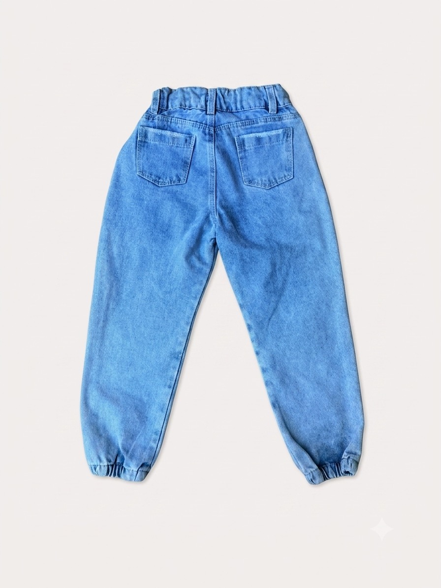Jean cargo tipo jogger niña