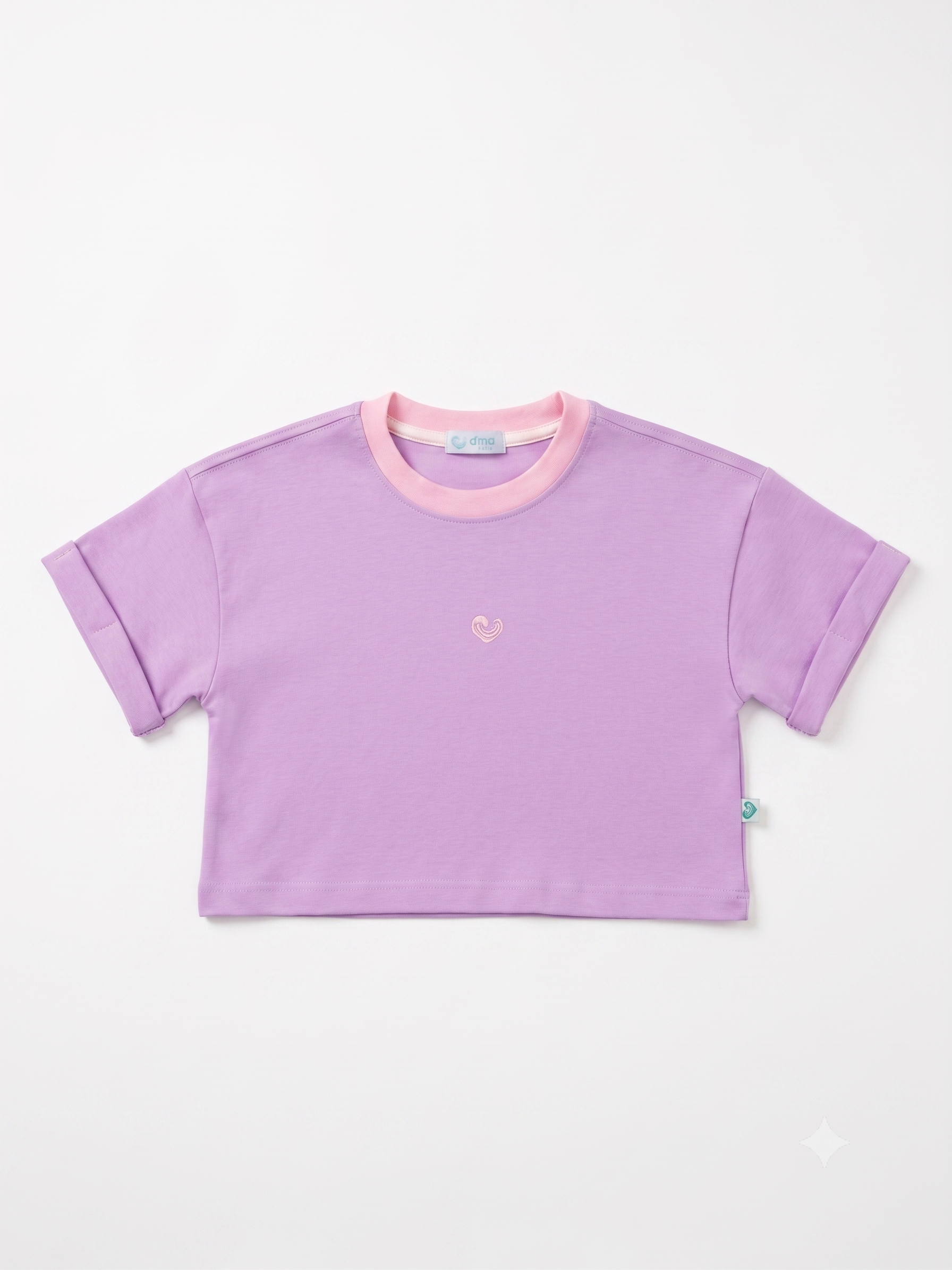 Camiseta corta para niña