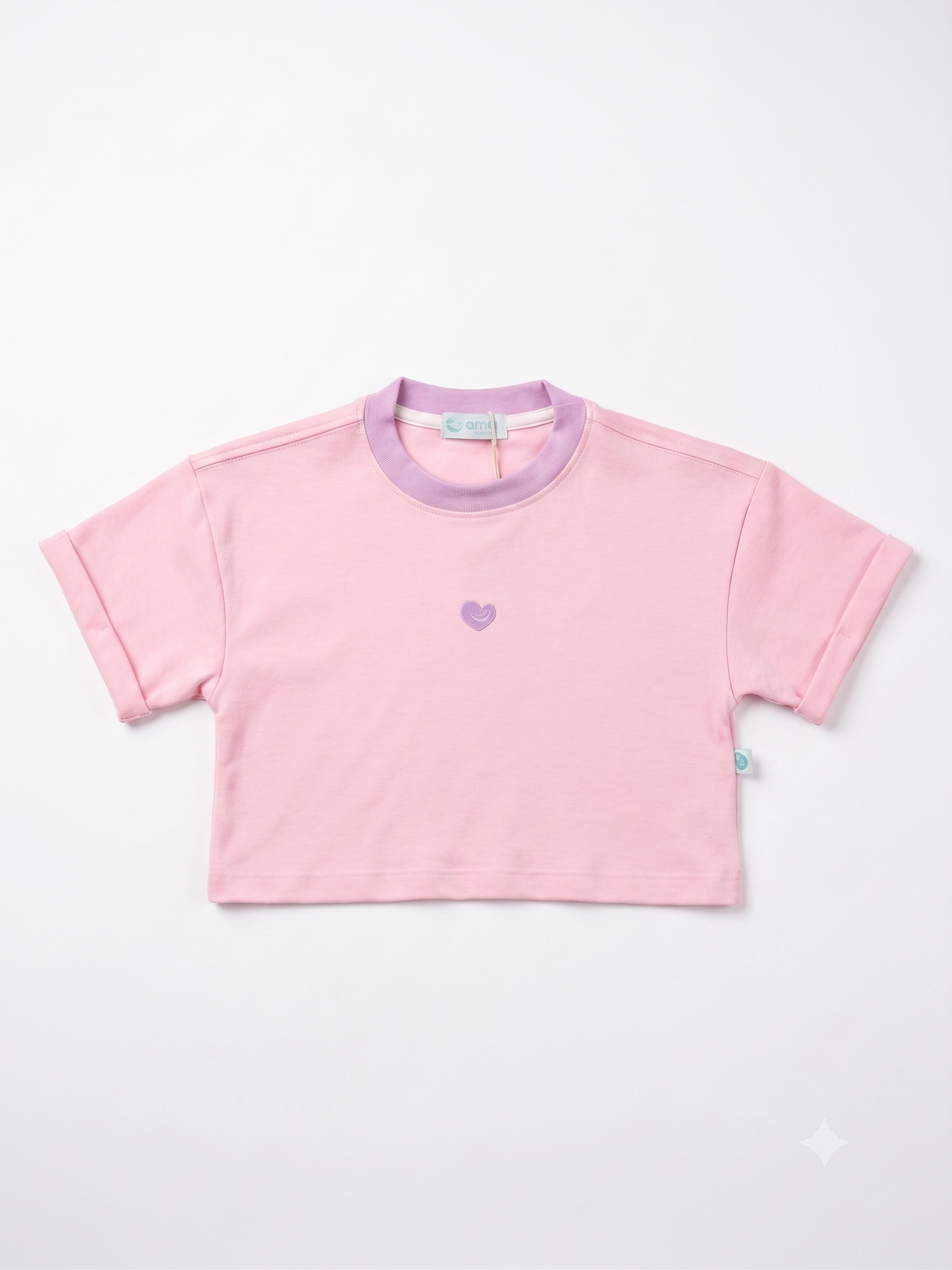 Camiseta corta para niña