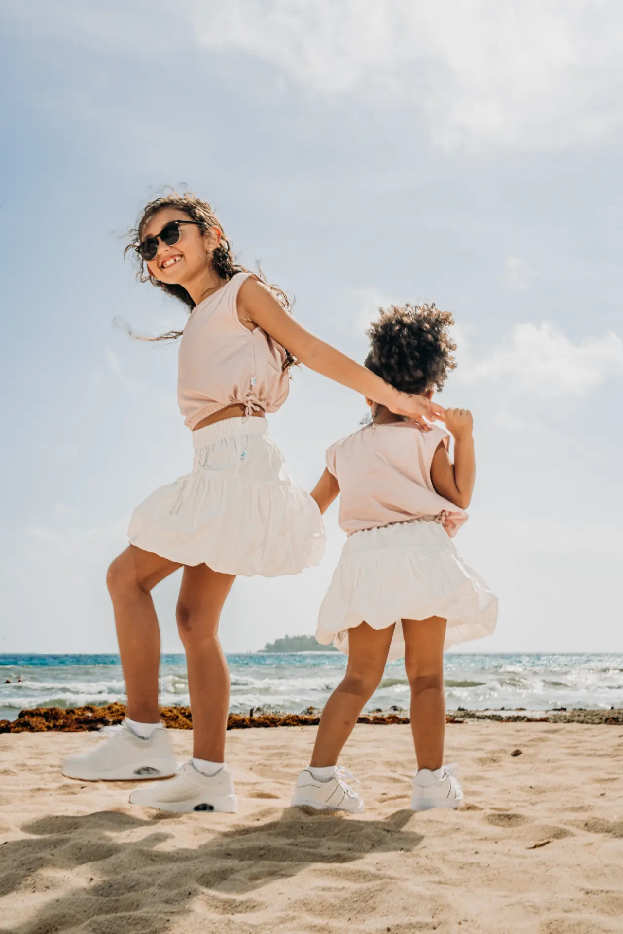 Camisa corta para niña