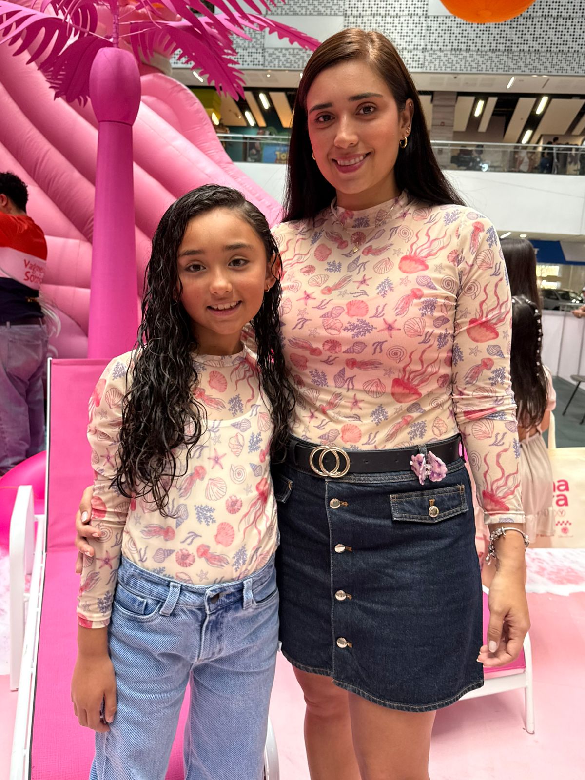 Camisa medusas en malla para niña
