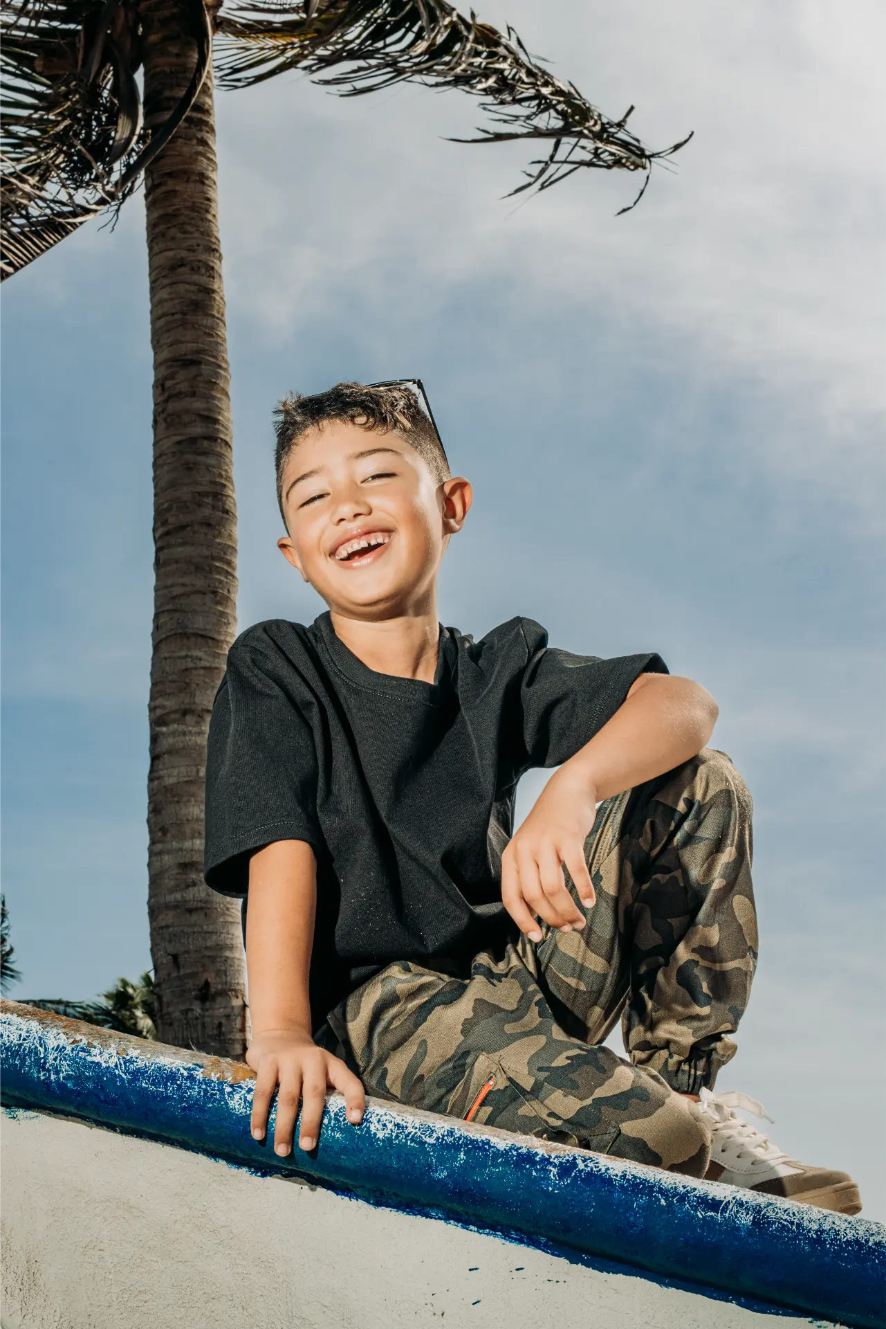 Camiseta oversize en algodón para niño